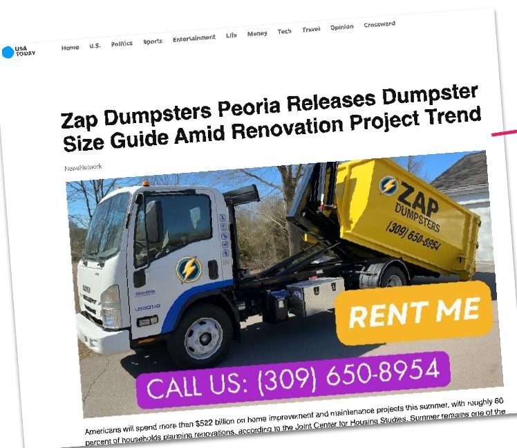 The Zap Dumpsters article live on USA Today
